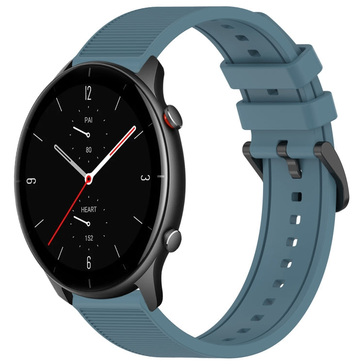22mm Textured Silicone Solid Color Watch Band, For Amazfit GTR 2e, For Amazfit GTR 2