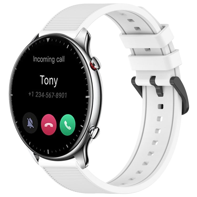 22mm Textured Silicone Solid Color Watch Band, For Amazfit GTR 2e, For Amazfit GTR 2