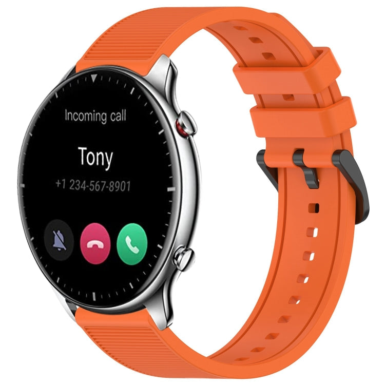 22mm Textured Silicone Solid Color Watch Band, For Amazfit GTR 2e, For Amazfit GTR 2