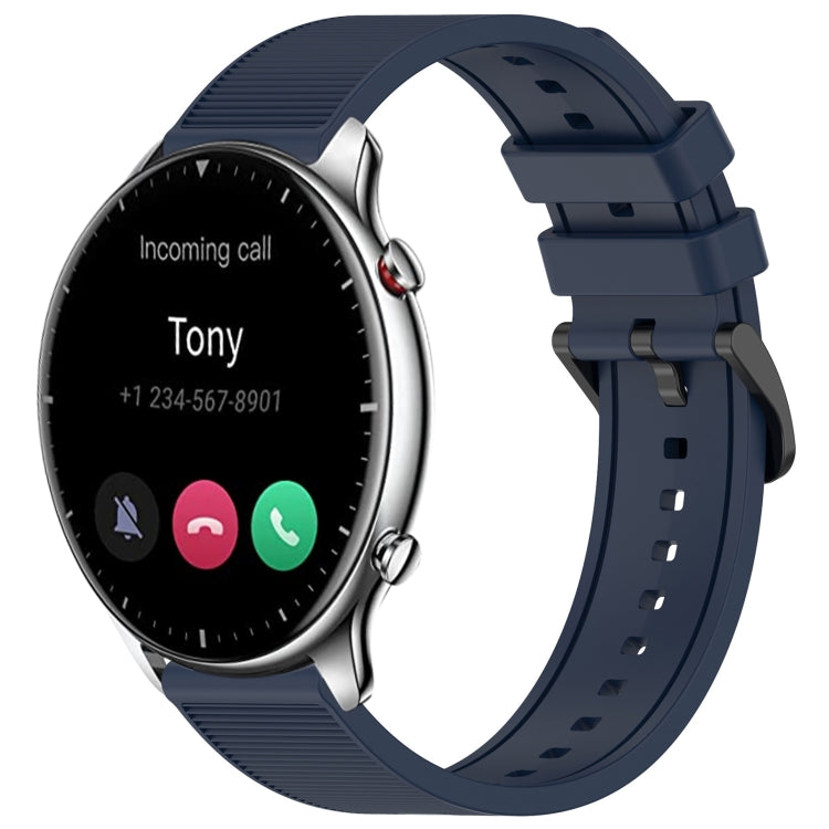 22mm Textured Silicone Solid Color Watch Band, For Amazfit GTR 2e, For Amazfit GTR 2
