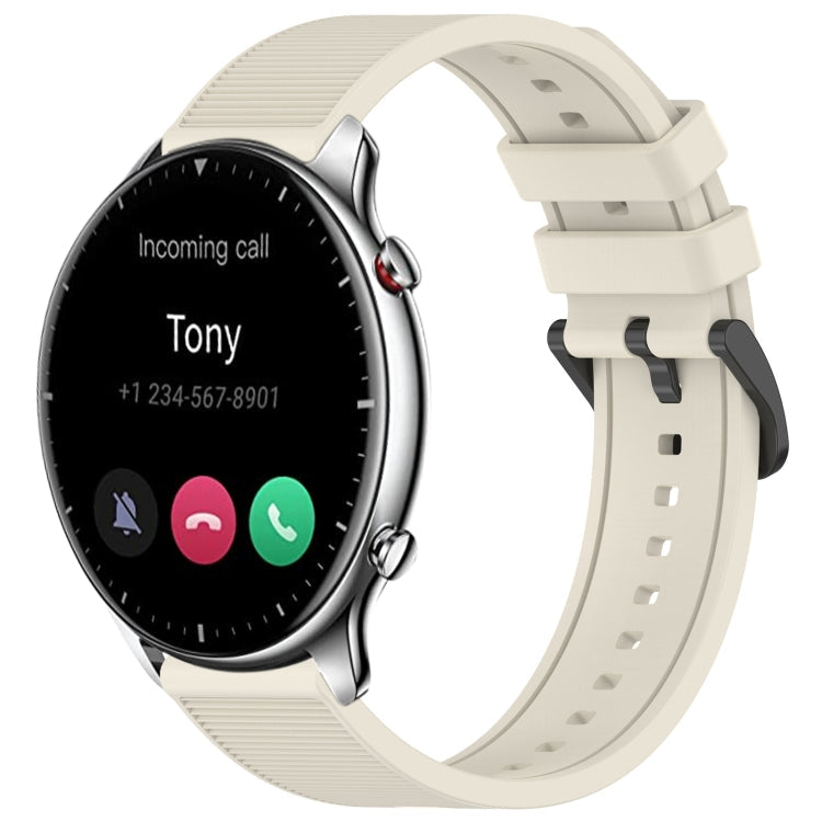 22mm Textured Silicone Solid Color Watch Band, For Amazfit GTR 2e, For Amazfit GTR 2