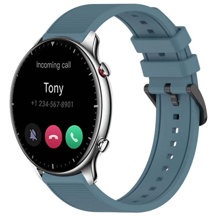 22mm Textured Silicone Solid Color Watch Band, For Amazfit GTR 2e, For Amazfit GTR 2