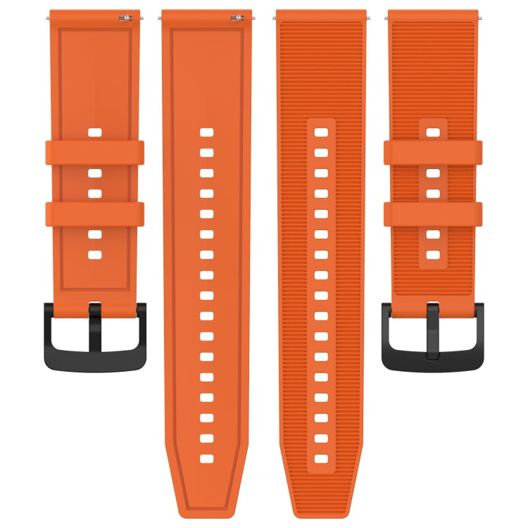 22mm Textured Silicone Solid Color Watch Band, For Amazfit 3