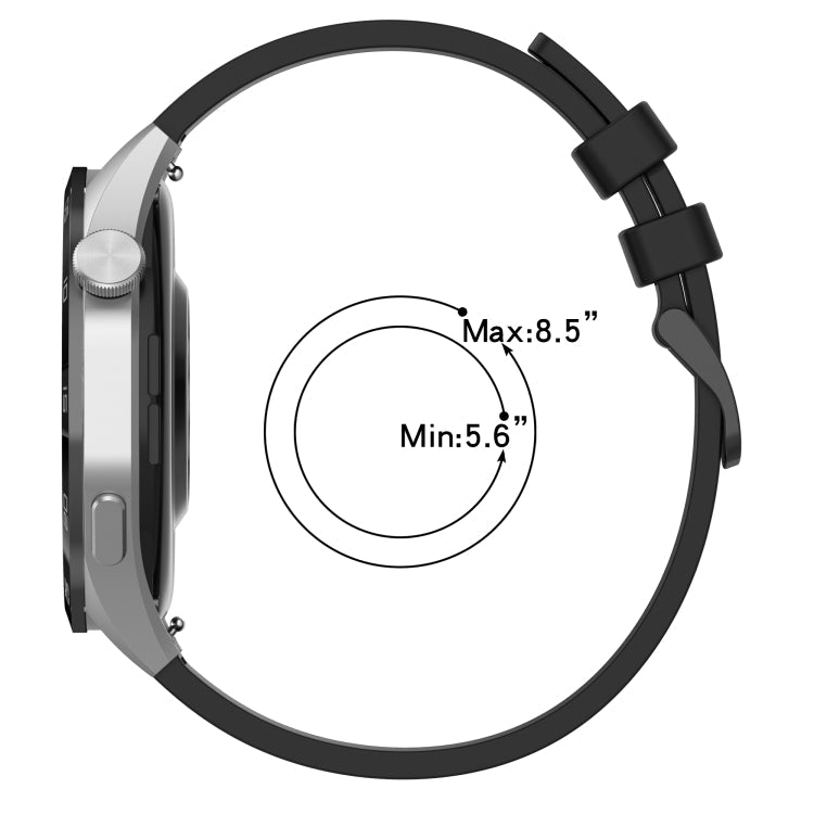 22mm Textured Silicone Solid Color Watch Band, For Amazfit 3