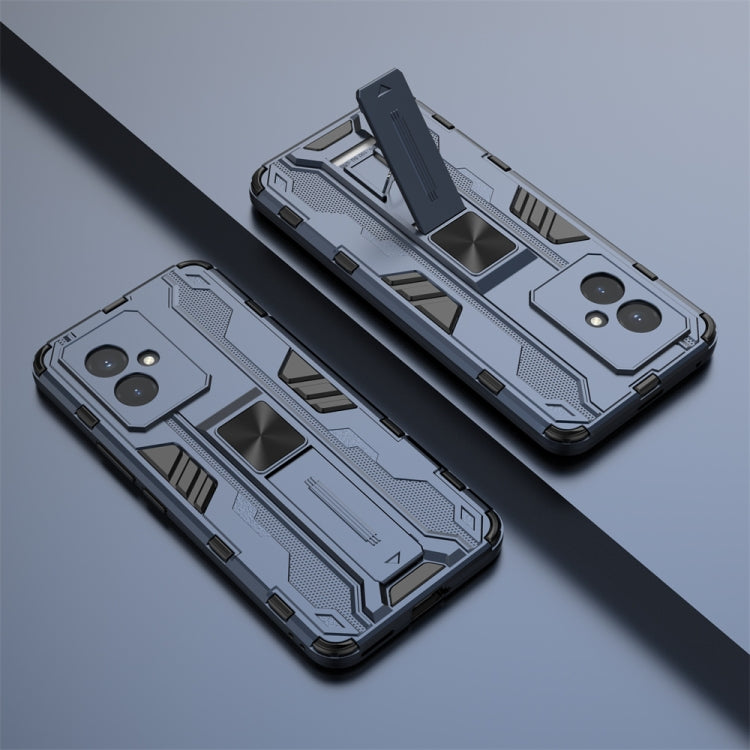 For Honor 100 Supersonic Armor PC Hybrid TPU Phone Case(Blue)