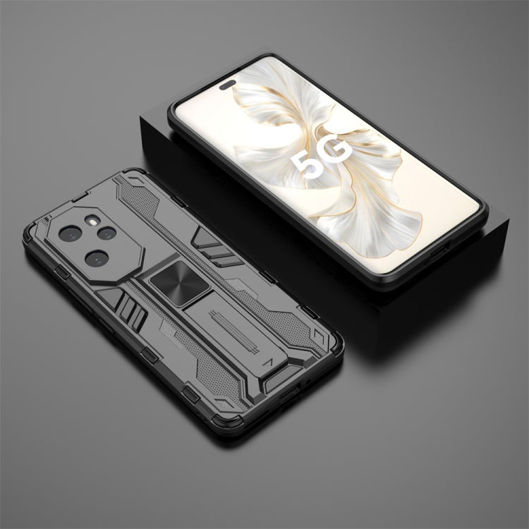 For Honor 100 Pro Supersonic Armor PC Hybrid TPU Phone Case(Black)