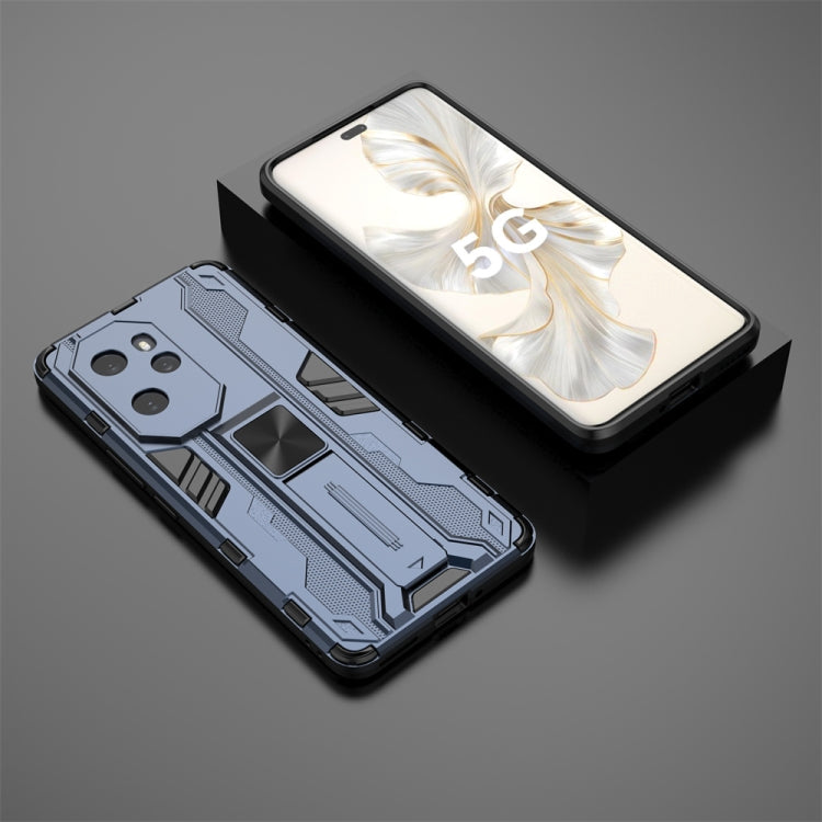 For Honor 100 Pro Supersonic Armor PC Hybrid TPU Phone Case(Blue)