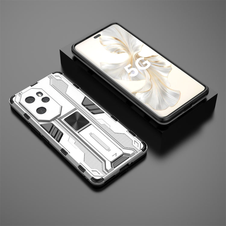 For Honor 100 Pro Supersonic Armor PC Hybrid TPU Phone Case(Silver)