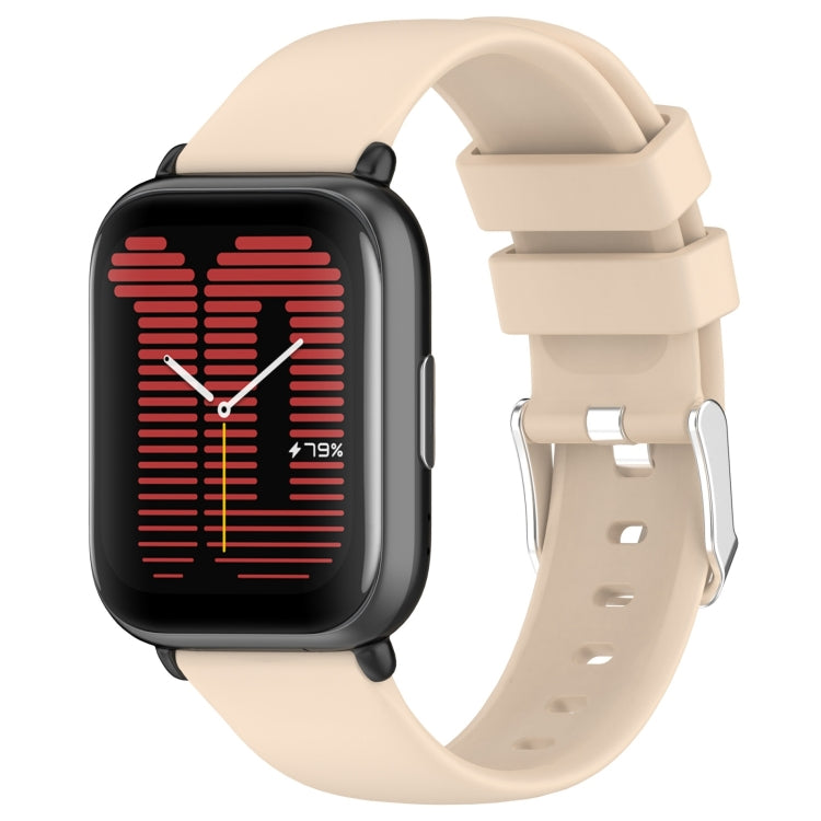 20mm Smooth Solid Color Silicone Watch Band, For Amazfit Active, For Amazfit GTR Mini