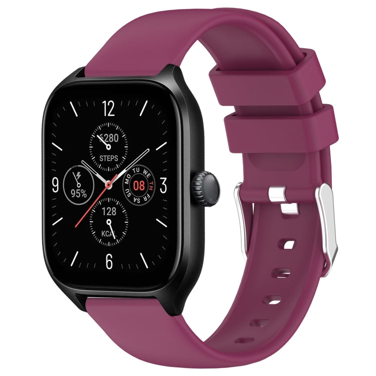 20mm Smooth Solid Color Silicone Watch Band, For Amazfit GTS 4, For Amazfit GTS 4 Mini