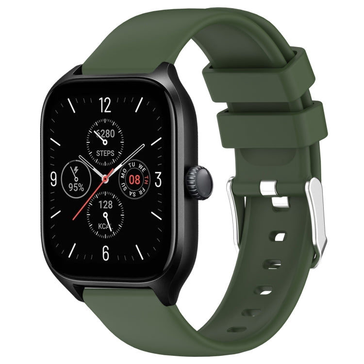 20mm Smooth Solid Color Silicone Watch Band, For Amazfit GTS 4, For Amazfit GTS 4 Mini