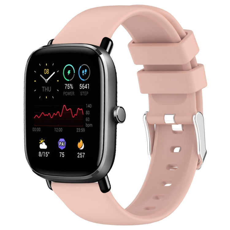 20mm Smooth Solid Color Silicone Watch Band, For Amazfit GTS 4, For Amazfit GTS 4 Mini