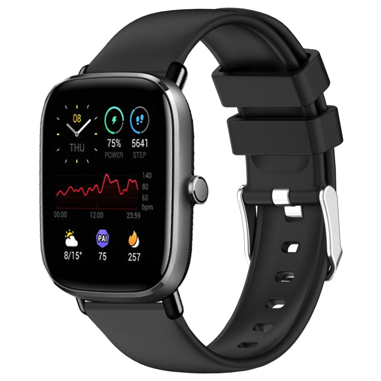 20mm Smooth Solid Color Silicone Watch Band, For Amazfit GTS 4, For Amazfit GTS 4 Mini