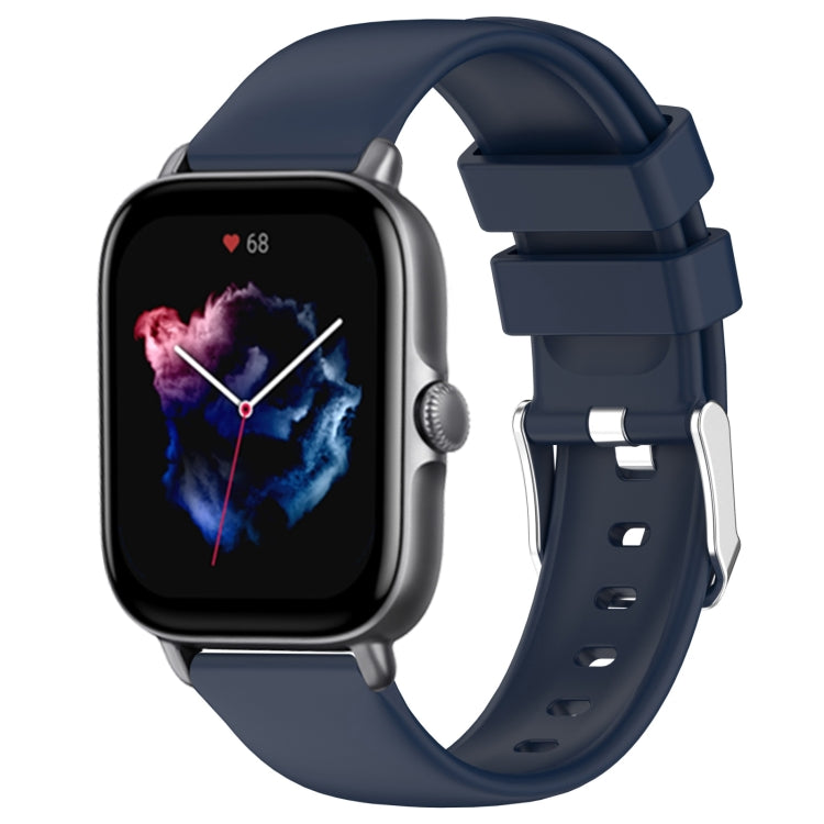 20mm Smooth Solid Color Silicone Watch Band, For Amazfit GTS 3, For Amazfit GTS 2 Mini