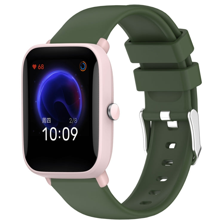 20mm Smooth Solid Color Silicone Watch Band, For Amazfit Pop Pro, For Amazfit Pop