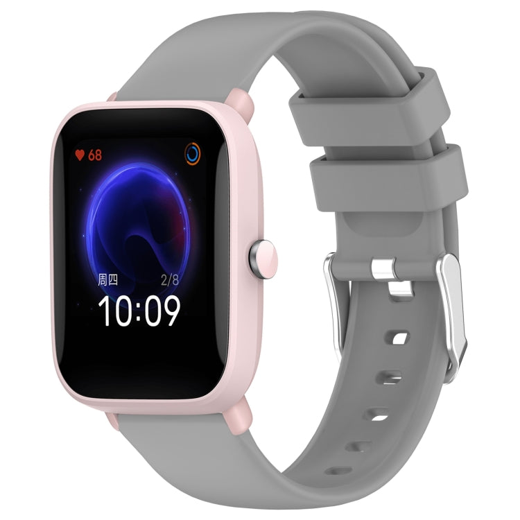20mm Smooth Solid Color Silicone Watch Band, For Amazfit Pop Pro, For Amazfit Pop