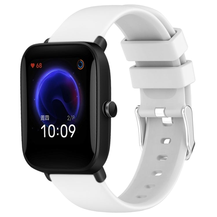 20mm Smooth Solid Color Silicone Watch Band, For Amazfit Pop Pro, For Amazfit Pop