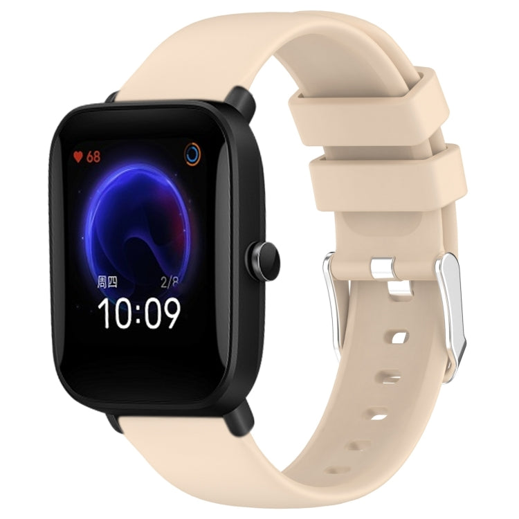 20mm Smooth Solid Color Silicone Watch Band, For Amazfit Pop Pro, For Amazfit Pop