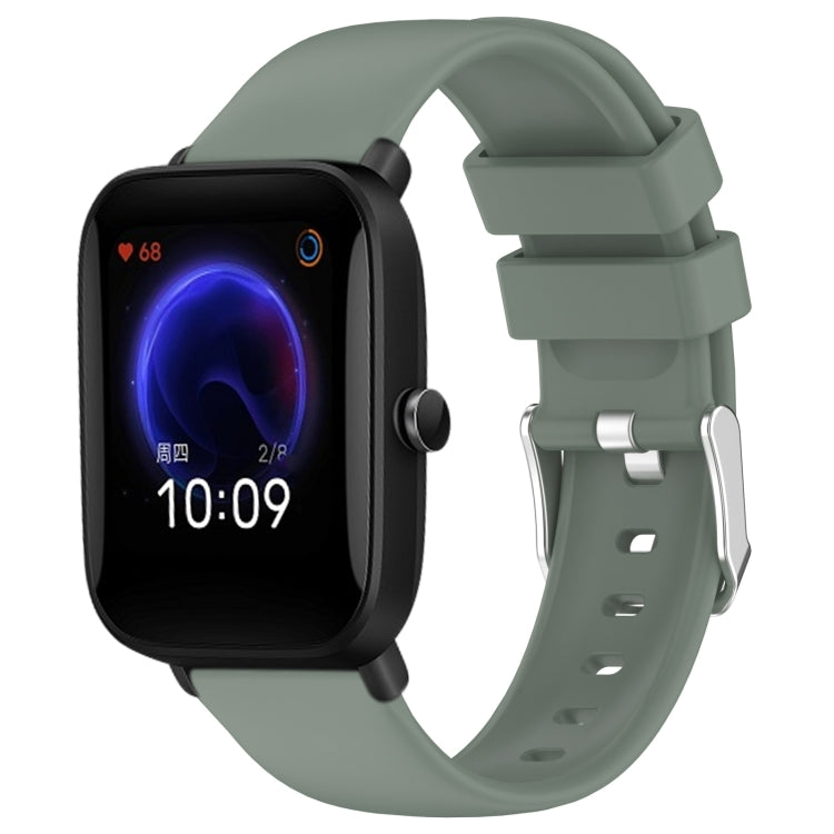 20mm Smooth Solid Color Silicone Watch Band, For Amazfit Pop Pro, For Amazfit Pop