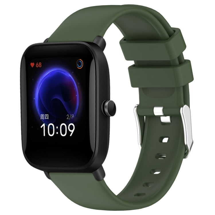 20mm Smooth Solid Color Silicone Watch Band, For Amazfit Pop Pro, For Amazfit Pop