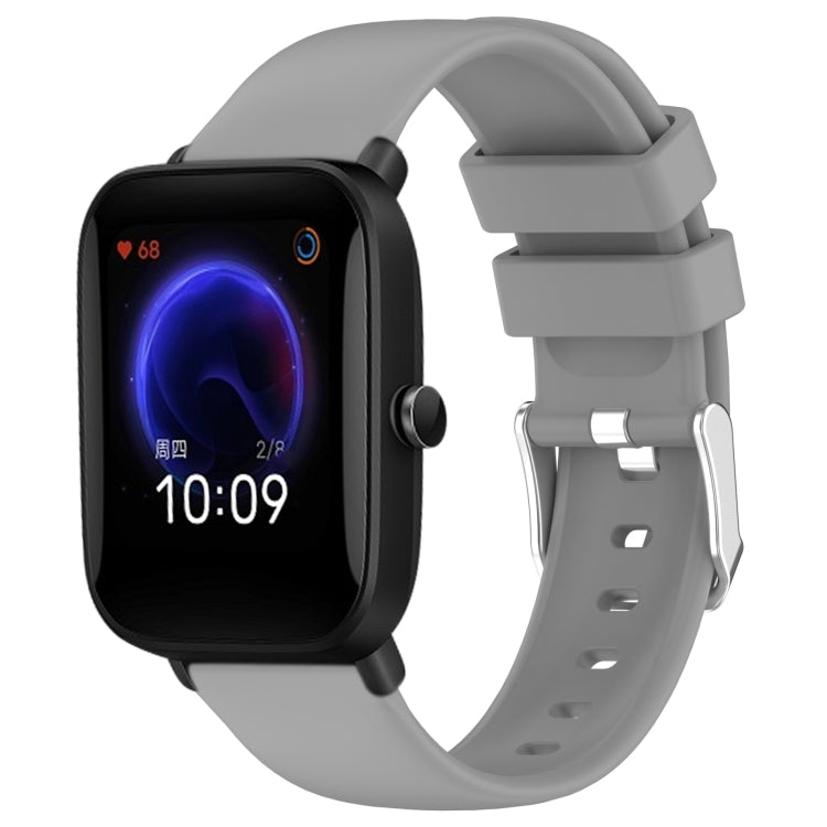 20mm Smooth Solid Color Silicone Watch Band, For Amazfit Pop Pro, For Amazfit Pop