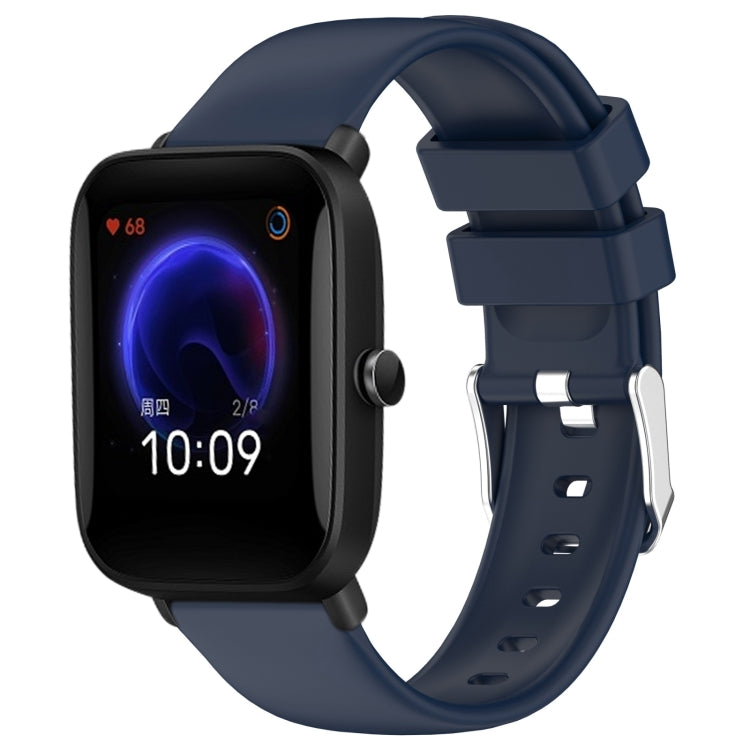 20mm Smooth Solid Color Silicone Watch Band, For Amazfit Pop Pro, For Amazfit Pop
