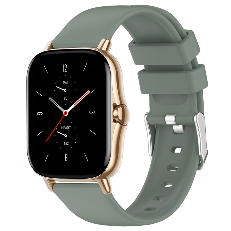 20mm Smooth Solid Color Silicone Watch Band, For Amazfit GTS 2