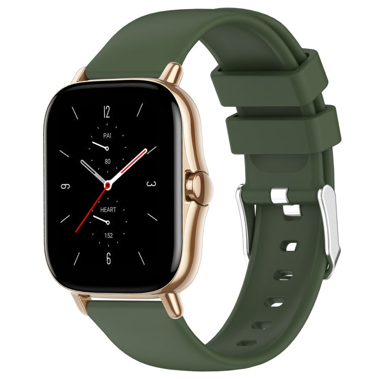20mm Smooth Solid Color Silicone Watch Band, For Amazfit GTS 2