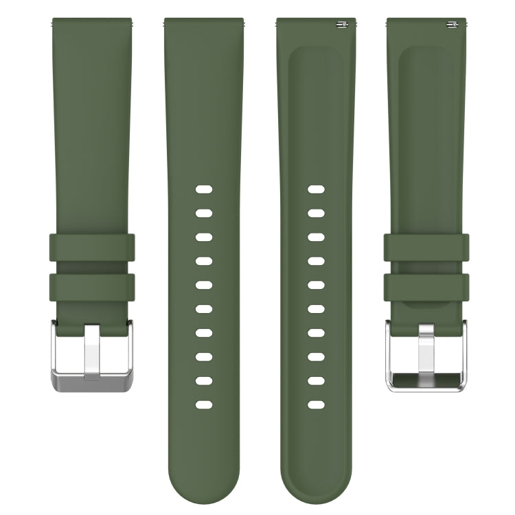 20mm Smooth Solid Color Silicone Watch Band, For Amazfit GTS 2