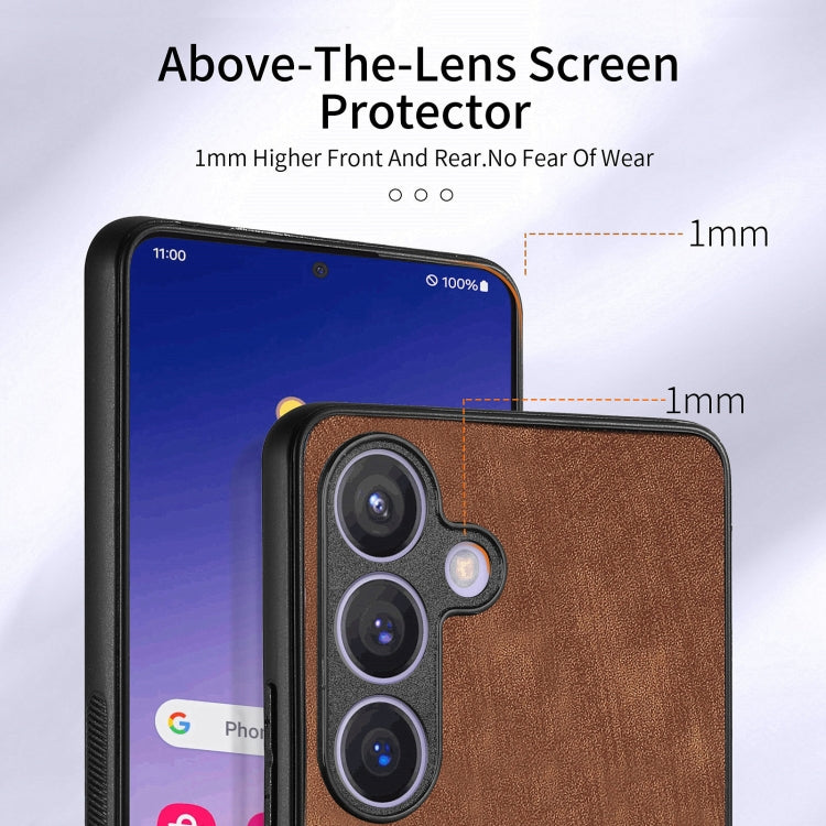 For Samsung Galaxy S24 5G Retro Skin-feel Ring Card Wallet Phone Case(Brown)