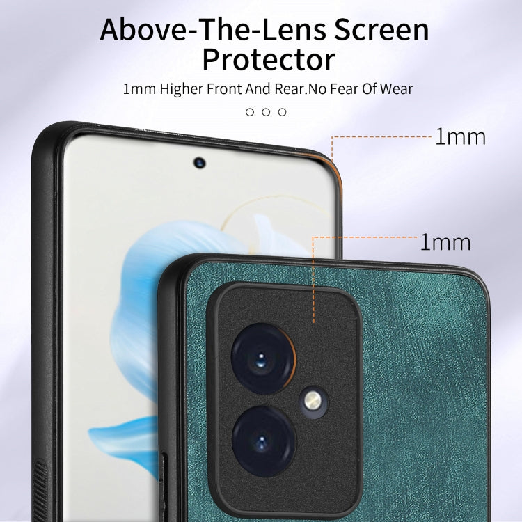 For Honor 100 Retro Skin-feel Ring Card Wallet Phone Case(Green)