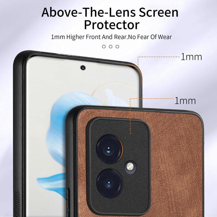 For Honor 100 Retro Skin-feel Ring Card Wallet Phone Case(Brown)