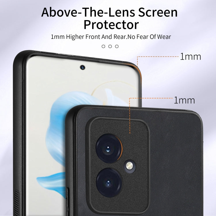 For Honor 100 Retro Skin-feel Ring Card Wallet Phone Case(Black)