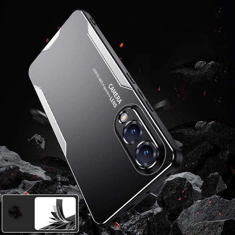 For Samsung Galaxy S25 Edge 5G Blade Series TPU Hybrid Metal Phone Case(Gold)