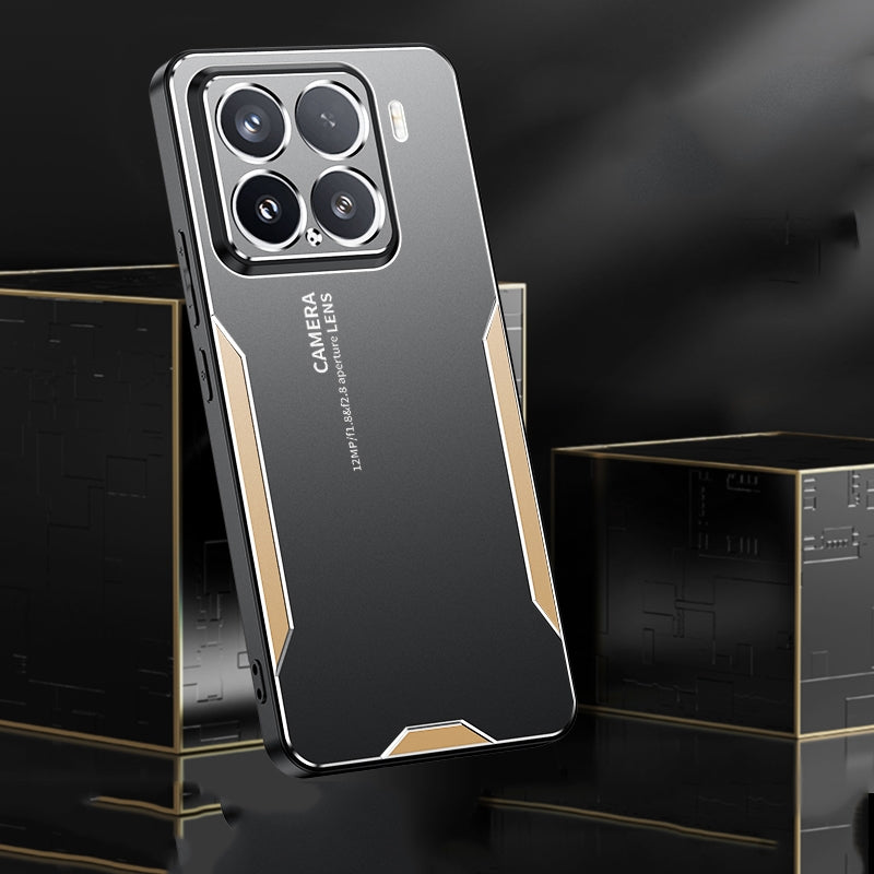 For Xiaomi 15 Blade Series TPU Hybrid Metal Phone Case(Gold)