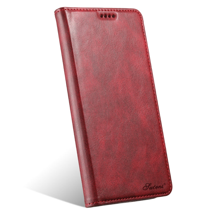 For Samsung Galaxy S24 5G Suteni J02 Oil Wax Wallet Leather Phone Case(Red)