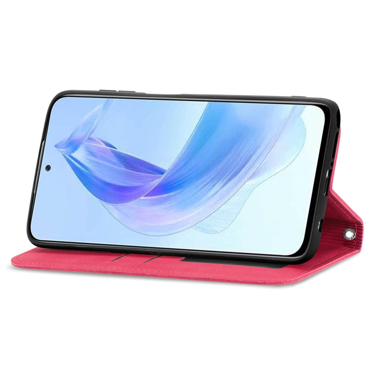 For Honor X50i Retro Skin Feel Magnetic Flip Leather Phone Case(Red)