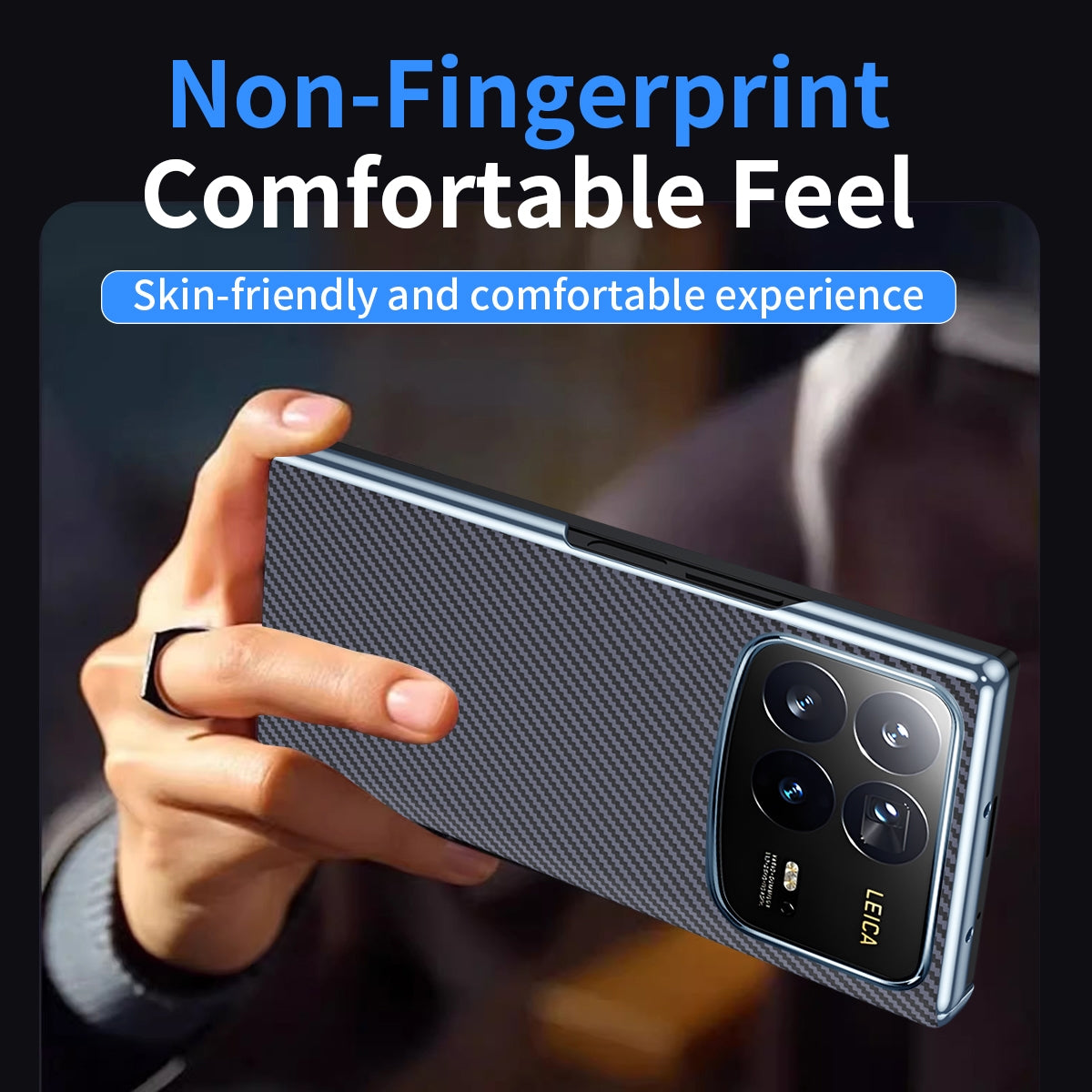 For Xiaomi MIX Fold 4 Electroplated Carbon Fiber Pattern Folding Phone Case with Hinge(Grey)