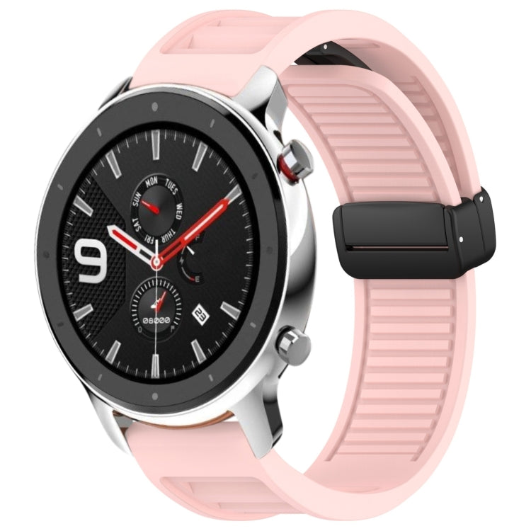 22mm Fold Magnetic Buckle Silicone Watch Band, For Amazfit GTR 4, For Amazfit GTR 3 Pro