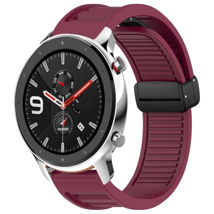 22mm Fold Magnetic Buckle Silicone Watch Band, For Amazfit GTR 4, For Amazfit GTR 3 Pro