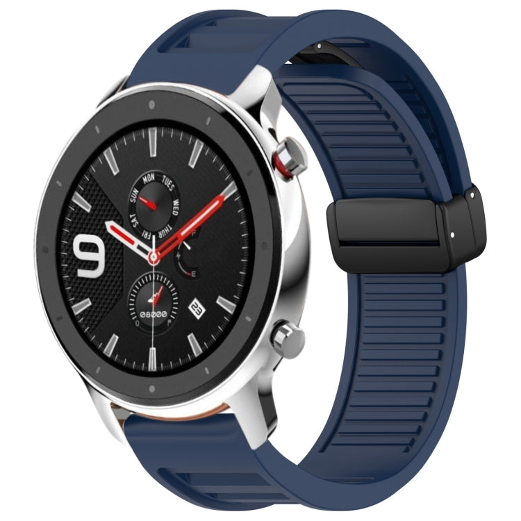 22mm Fold Magnetic Buckle Silicone Watch Band, For Amazfit GTR 4, For Amazfit GTR 3 Pro