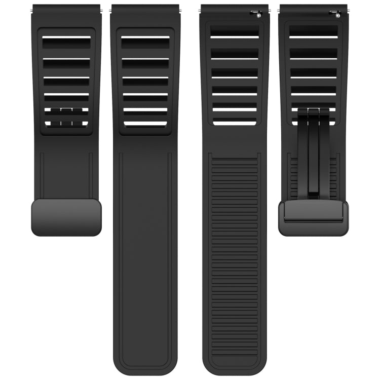 22mm Fold Magnetic Buckle Silicone Watch Band, For Amazfit GTR 2, For Amazfit 3