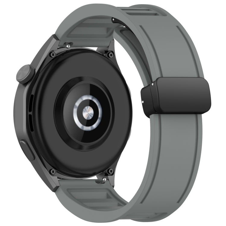 22mm Fold Magnetic Buckle Silicone Watch Band, For Amazfit GTR 2, For Amazfit 3