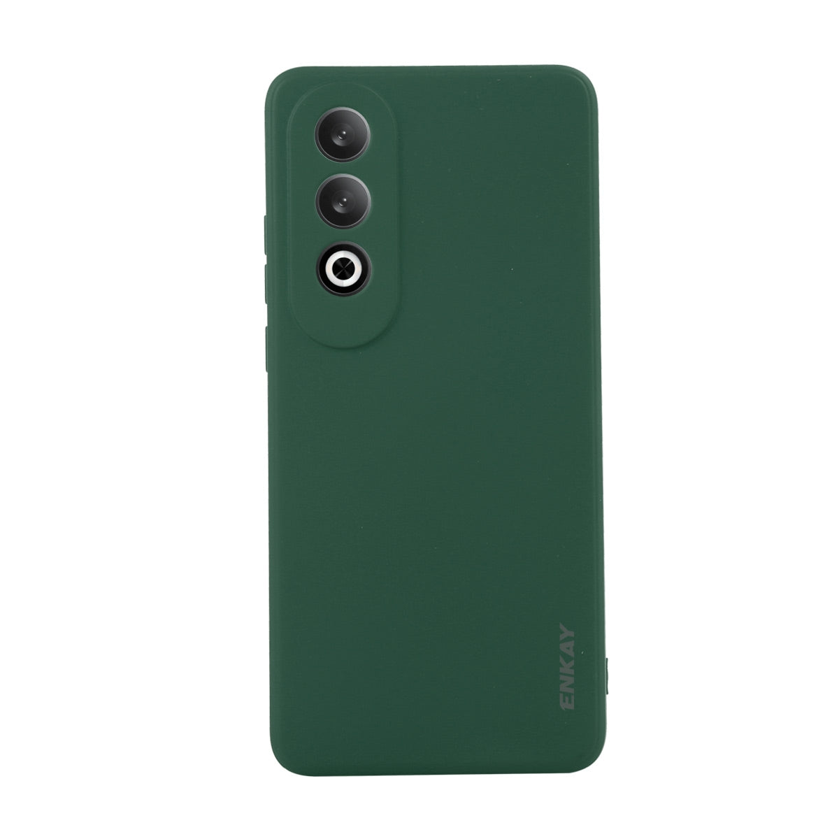 For OPPO K12 ENKAY Liquid Silicone Soft Shockproof Phone Case(Dark Green)