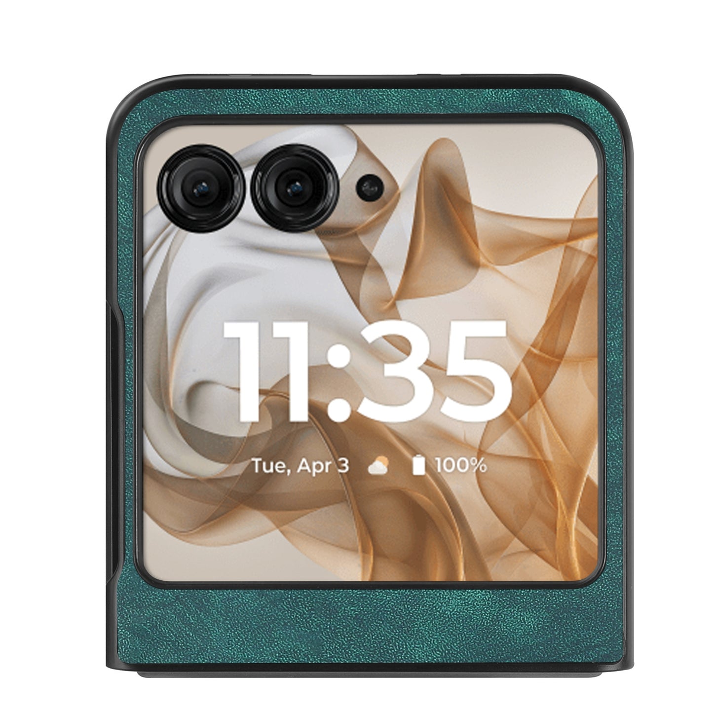 For Motorola Razr 50 Ultra Vintage Leather PC Back Cover Phone Case(Green)