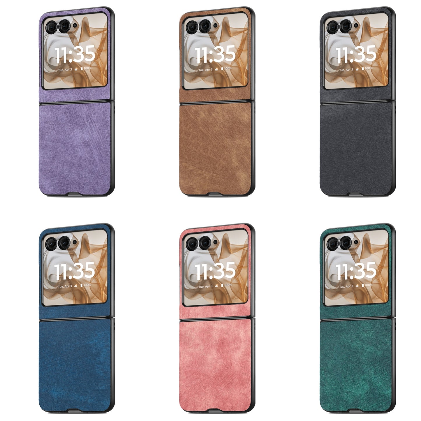 For Motorola Razr 50 Ultra Vintage Leather PC Back Cover Phone Case(Purple)