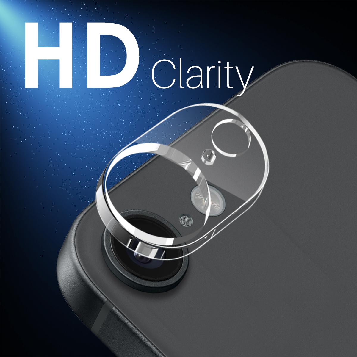 For iPhone 16e NORTHJO Camera Lens Protector 3D HD Tempered Glass Film(Clear)