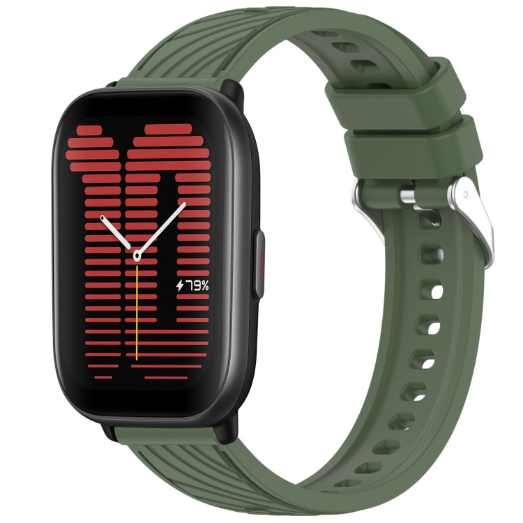 Stripe Texture 20mm Silicone Watch Band, For Amazfit Bip3 Pro, For Amazfit Active