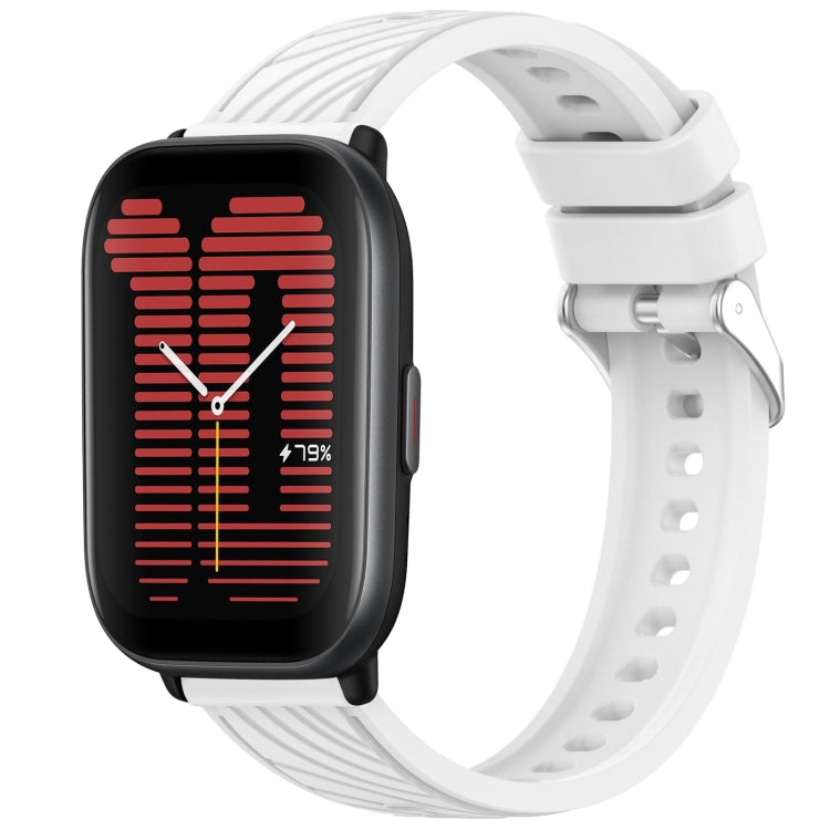 Stripe Texture 20mm Silicone Watch Band, For Amazfit Bip3 Pro, For Amazfit Active