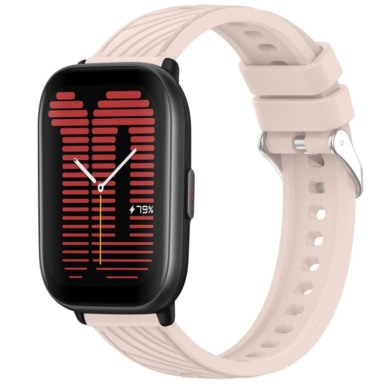 Stripe Texture 20mm Silicone Watch Band, For Amazfit Bip3 Pro, For Amazfit Active